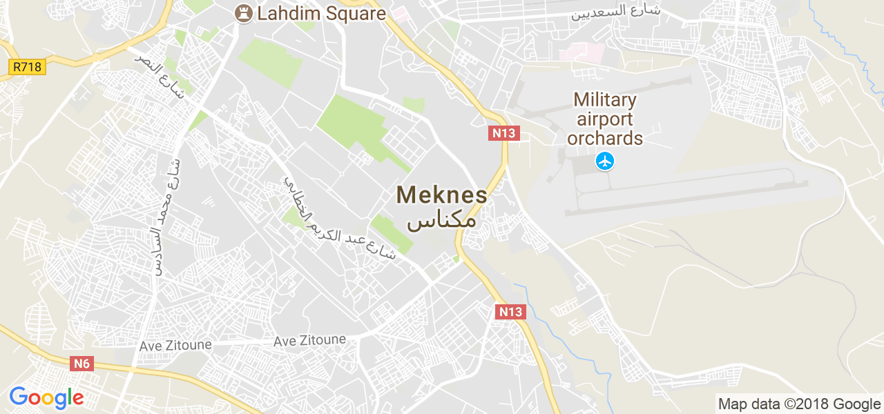 ﺧﺮﻳﻄﺔ مكناس