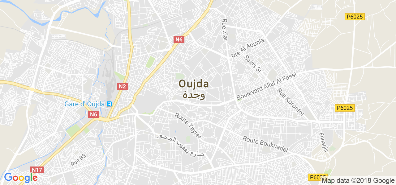 ﺧﺮﻳﻄﺔ وجدة